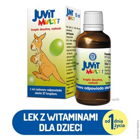 Juvit Multi krople 10 ml / Witaminy dla dzieci