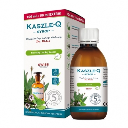 Kaszle-Q ziołowy syrop na kaszel i przeziębienie, 150 ml