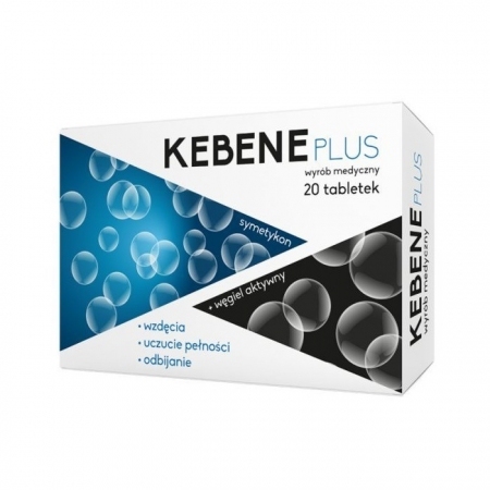 Kebene Plus 20 tabletek / wzdęcia