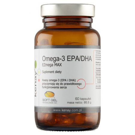 KENAY Omega-3 EPA/DHA EZmega MAX 60 kapsułek