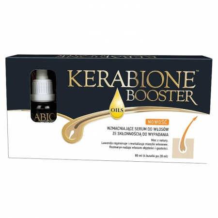 Kerabione Booster Oils WzmacniajĄCE serum do włosów wypadAJĄCYCH 4 x 20ml