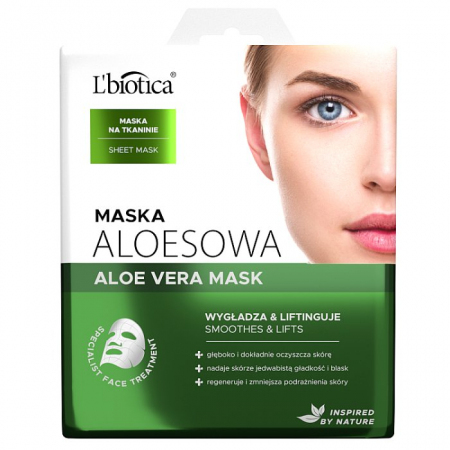 L'Biotica Maska Aloesowa na tkaninie 23 ml