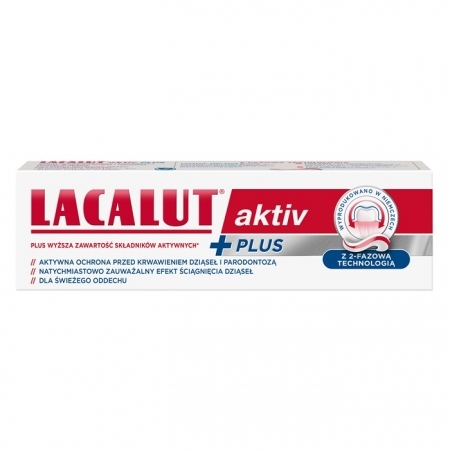 Lacalut Aktiv Plus specjalistyczna pasta do zębów, 75 ml