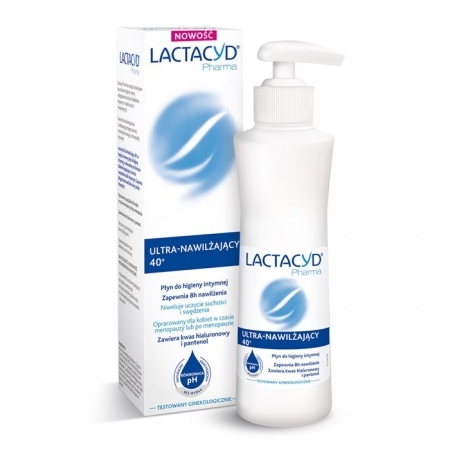 Lactacyd Pharma płyn do higieny intymnej 40+ ultra-nawilżający, 250 ml