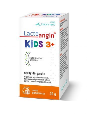 Lactoangin KIDS 3+ (smak pomarańczowy) spray 30 g