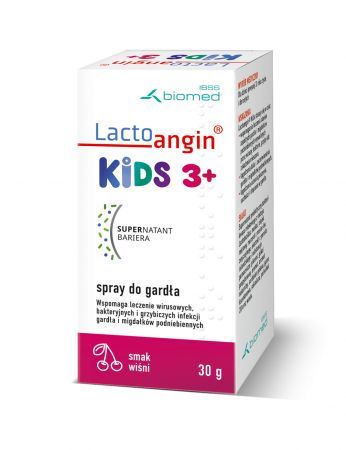 Lactoangin KIDS 3+ (smak wiśniowy) spray 30 g