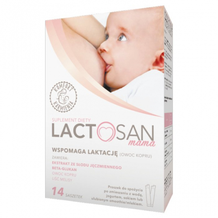 Lactosan Mama 14 saszetek z proszkiem / Wspomaga laktację