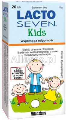 LactoSeven Kids 20 tabletek do ssania / Probiotyk dla dzieci
