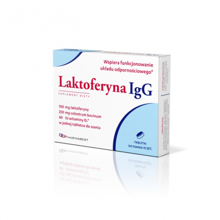 Laktoferyna IgG tabletki do ssania na odporność, 15 szt.