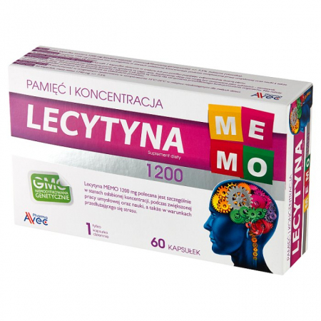Lecytyna MEMO 1200 mg 60 kapsułek
