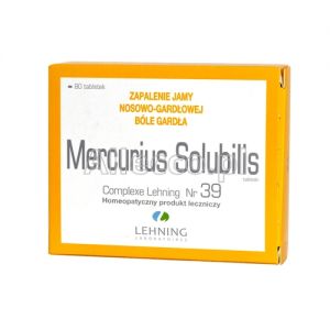 LEHNING Mercurius solubilis Complexe Nr 39 80 tabletek