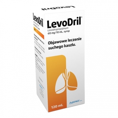 LevoDril 60 mg /15 ml syrop na suchy kaszel, 120 ml