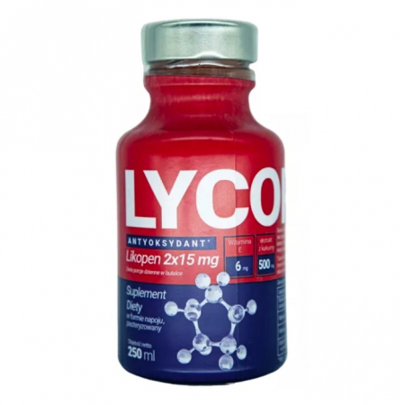 Lycopenvit Witamina E + Kurkuma antyoksydant napój,  250 ml
