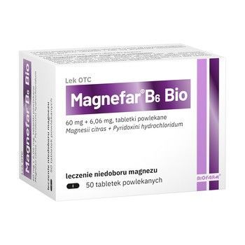 Magnefar B6 Bio 50 tabletek powlekanych