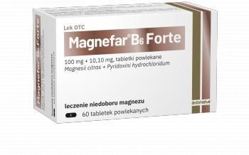 Magnefar B6 Forte 60 tabletek powlekanych