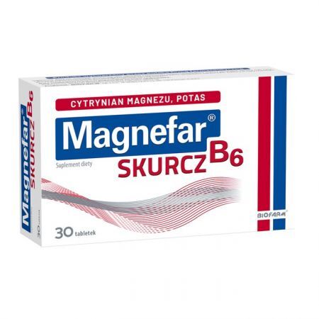 Magnefar B6 Skurcz 30 tabletek powlekanych