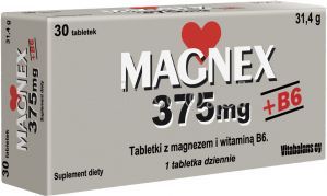 Magnex 375 mg + B6 30 tabl.