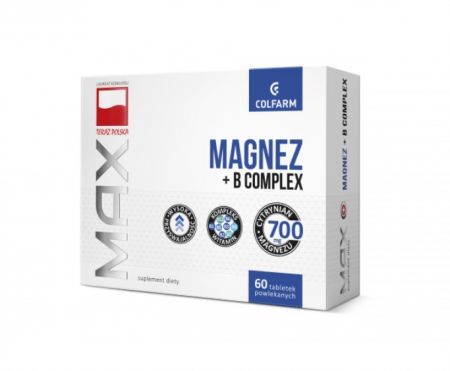 Max Magnez + B Complex 60 tabletek
