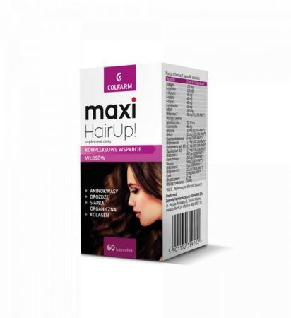 Maxi HairUp! 60 kapsułek – piękne włosy, skóra i paznokcie