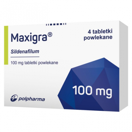 Maxigra 100 mg 4 tabletki powlekane