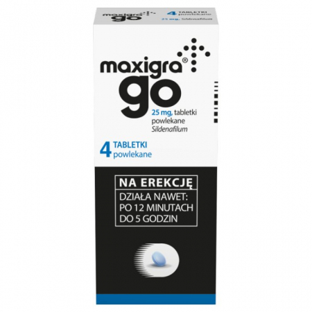 Maxigra Go 25 mg 4 tabletki powlekane