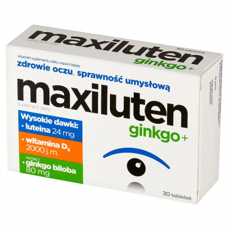 Maxiluten Ginkgo+ 30 tabletek