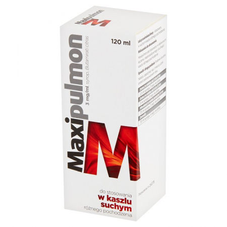 Maxipulmon 3mg/ml syrop 120 ml / Kaszel suchy