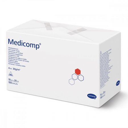 MEDICOMP Kompresy niejałowe z włókniny 10 cm x 20 cm 100 szt.