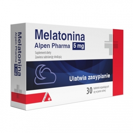 Melatonina Alpen Pharma 5 mg tabletki ułatwiające zasypianie, 30 szt.