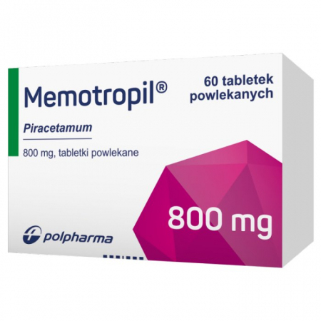 Memotropil 800 mg, 60 tabletek powlekanych