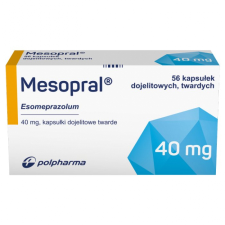 Mesopral 40 mg kapsułki dojelitowe, 56 szt.