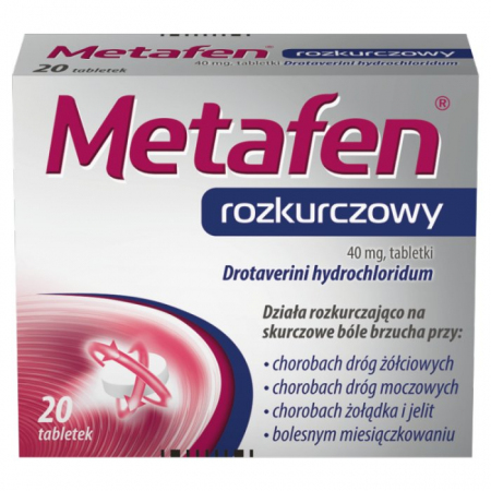 Metafen rozkurczowy 40mg 20 tabletek