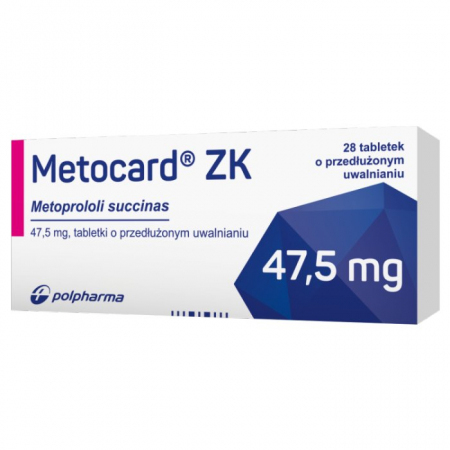 Metocard ZK 47,5 mg 28 tabletek o przedłużonym uwalnianiu