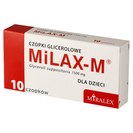 MiLAX - M dla dzieci 10 czopków