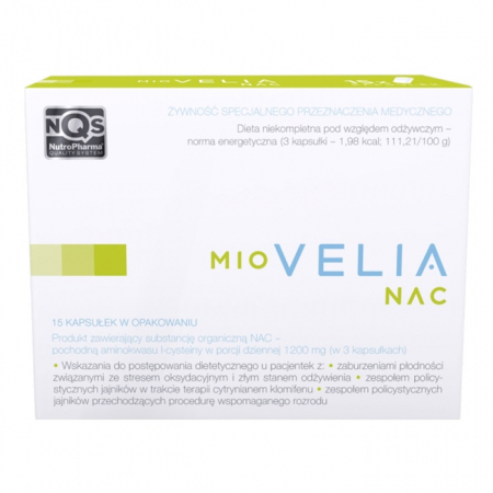 Miovelia NAC kapsułki dla kobiet na stymulację owulacji, 15 szt.
