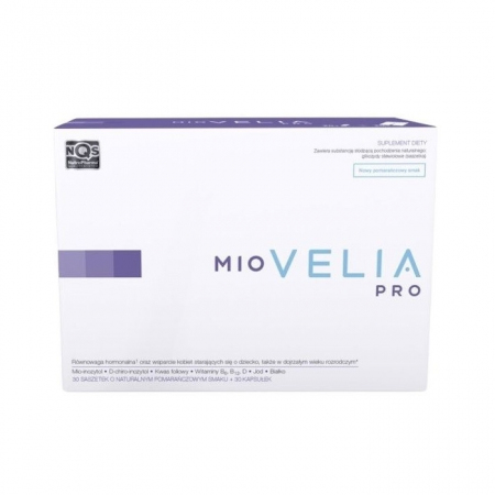 Miovelia Pro kuracja dla kobiet wspierająca płodność, 30 saszetek + 30 kapsułek