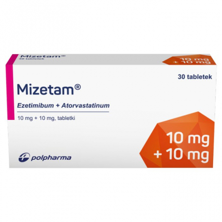 Mizetam 10 mg + 10 mg 30 tabletek