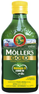 MOLLERS GOLD Tran norweski o aromacie cytrynowym 250 ml