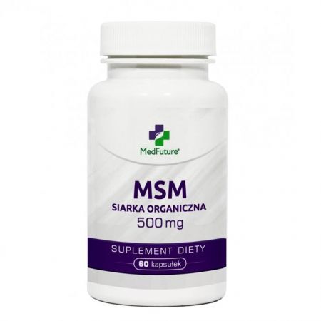MSM Siarka organiczna 500 mg 60 kapsułek