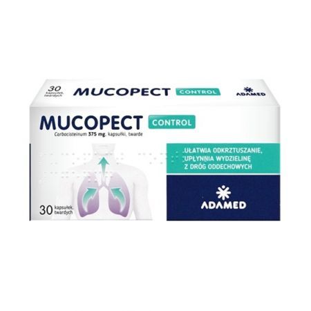 Mucopect control 375mg 30 kapsułek twardych