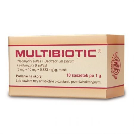 Multibiotic maść 1 g 10 sasz.