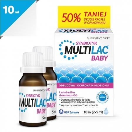 Multilac BABY Synbiotyk krople (2 x 5 ml) 10 ml