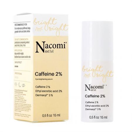 NACOMI Next Level Serum pod oczy rozświetlające z kofeiną 2% 15 ml