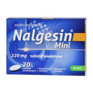 Nalgesin Mini 220 mg 20 tabletek powlekanych / Ból