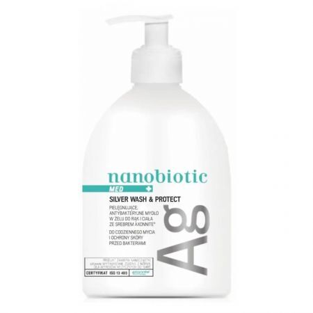 Nanobiotic Med Silver Wash & Protect Mydło do rąk i ciała 500 ml