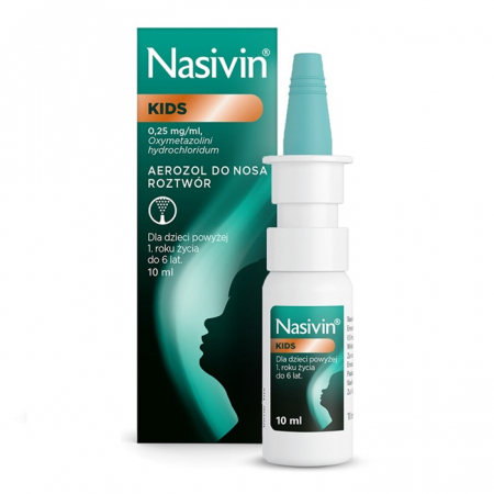 Nasivin Kids 0,025% aerozol do nosa 10 ml / Katar
