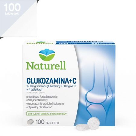 Naturell Glukozamina + C 100 tabletek