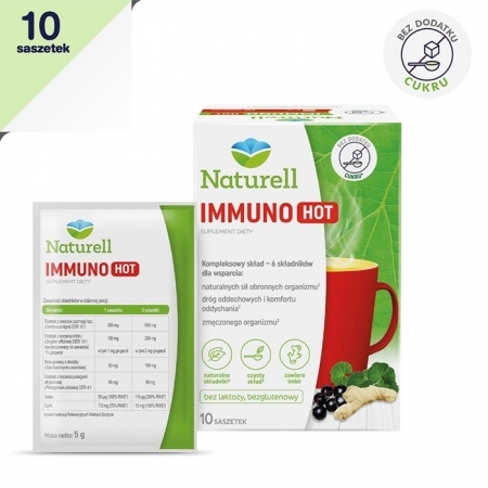 NATURELL Immuno Hot 10 saszetek z proszkiem do sporządzenia roztworu