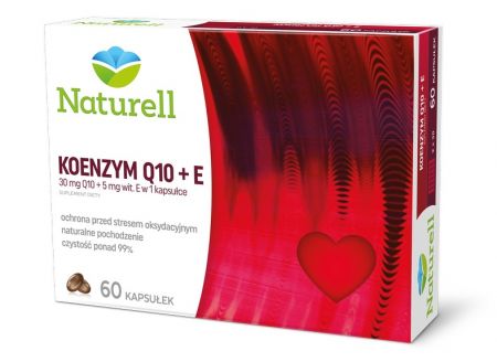 Naturell Koenzym Q10 30 mg + witamina E 5 mg 60 kapsułek / Serce