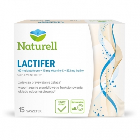 Naturell Lactifer saszetki na odporność i przyswajanie żelaza, 15 szt.